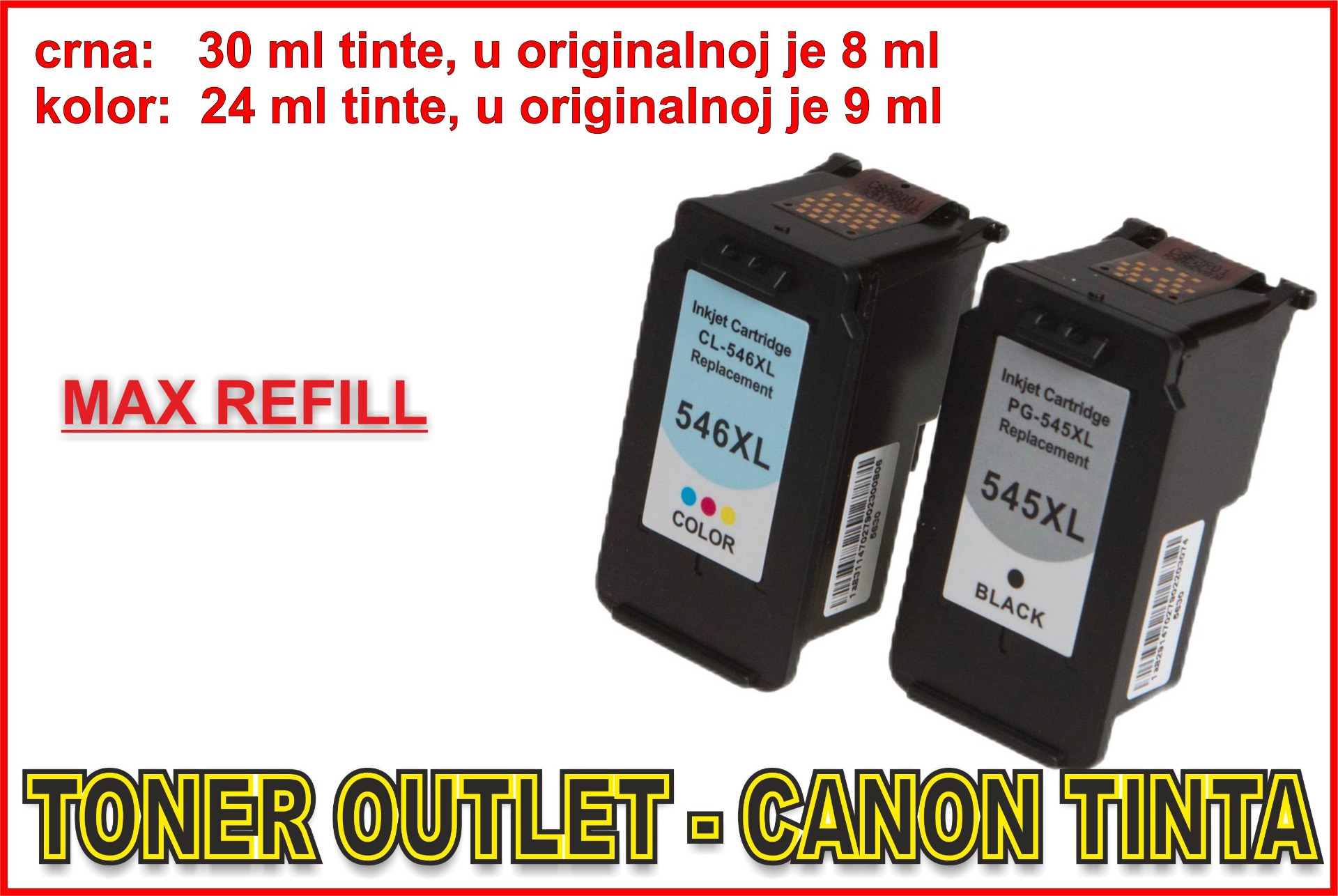 545 / 545XL / PG-545 / PG-545XL / PG545 / PG545XL / 8287B001 / 8286B001 ...